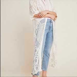 Anthropologie Angelica Lace Duster Kimono